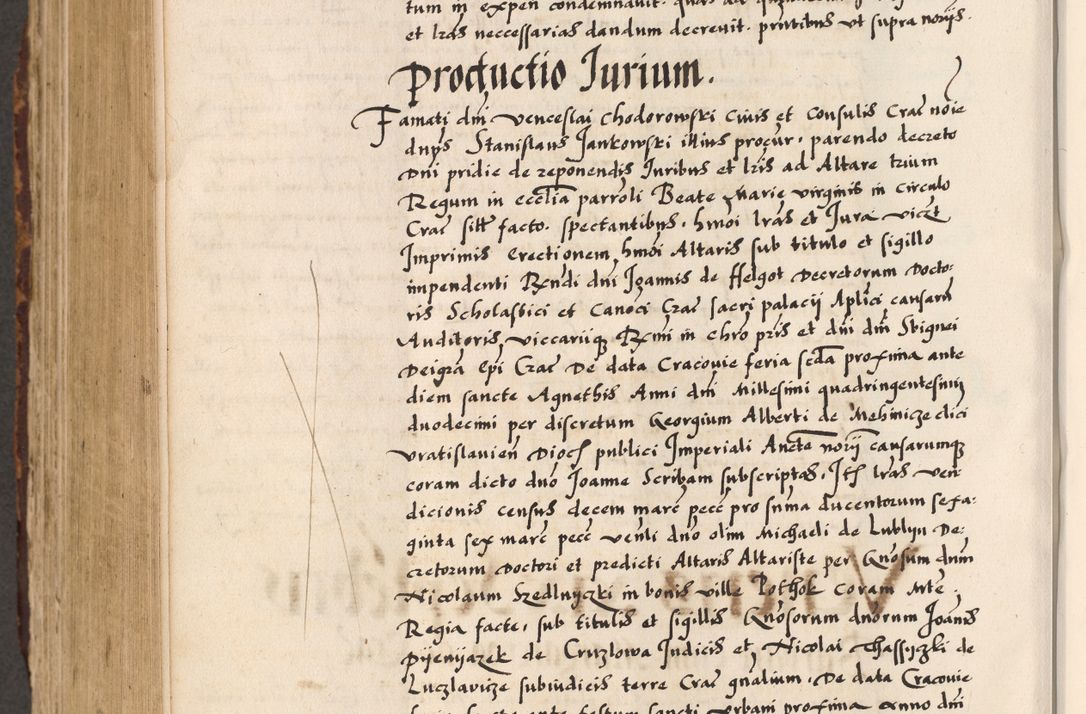 Zdjęcie nr 456 dla obiektu archiwalnego: Acta causarum, obligacionum, sentenciarum tam interlocutoriarum quam diffinitivarum constitutionumque coram reverendo patre domino Petro Porembski canonico et officiali generali Cracoviensi de anno Domini millesimo quingentesimo quadragesimo nono, cuius indictio septima, pontificatus sanctissimi in Christo patris et domini nostri domini Pauli divina providencia tercii, anno ipsius nacionis Pauli pape terciii die tercia mensis Novembris inchoatur
