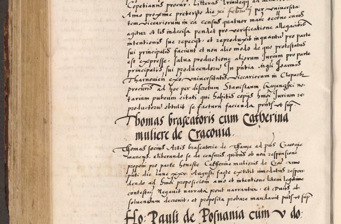 Zdjęcie nr 454 dla obiektu archiwalnego: Acta causarum, obligacionum, sentenciarum tam interlocutoriarum quam diffinitivarum constitutionumque coram reverendo patre domino Petro Porembski canonico et officiali generali Cracoviensi de anno Domini millesimo quingentesimo quadragesimo nono, cuius indictio septima, pontificatus sanctissimi in Christo patris et domini nostri domini Pauli divina providencia tercii, anno ipsius nacionis Pauli pape terciii die tercia mensis Novembris inchoatur