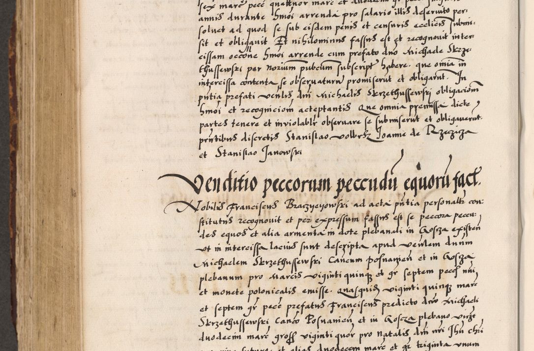 Zdjęcie nr 461 dla obiektu archiwalnego: Acta causarum, obligacionum, sentenciarum tam interlocutoriarum quam diffinitivarum constitutionumque coram reverendo patre domino Petro Porembski canonico et officiali generali Cracoviensi de anno Domini millesimo quingentesimo quadragesimo nono, cuius indictio septima, pontificatus sanctissimi in Christo patris et domini nostri domini Pauli divina providencia tercii, anno ipsius nacionis Pauli pape terciii die tercia mensis Novembris inchoatur