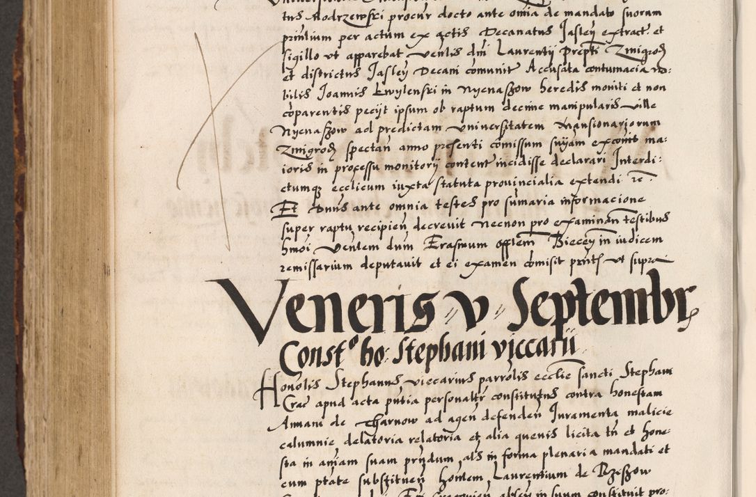 Zdjęcie nr 470 dla obiektu archiwalnego: Acta causarum, obligacionum, sentenciarum tam interlocutoriarum quam diffinitivarum constitutionumque coram reverendo patre domino Petro Porembski canonico et officiali generali Cracoviensi de anno Domini millesimo quingentesimo quadragesimo nono, cuius indictio septima, pontificatus sanctissimi in Christo patris et domini nostri domini Pauli divina providencia tercii, anno ipsius nacionis Pauli pape terciii die tercia mensis Novembris inchoatur