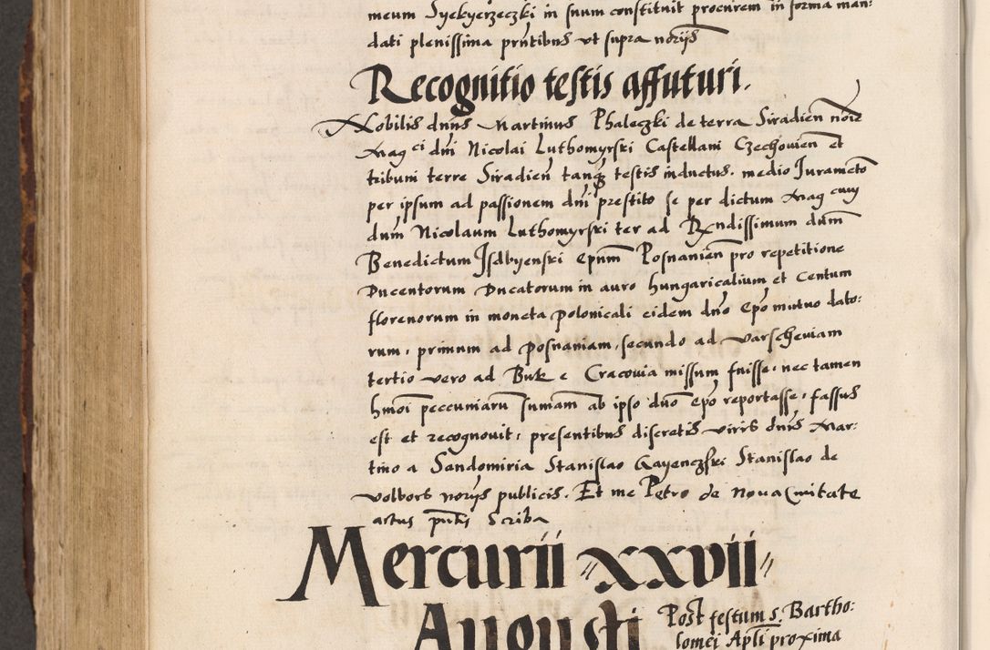 Zdjęcie nr 476 dla obiektu archiwalnego: Acta causarum, obligacionum, sentenciarum tam interlocutoriarum quam diffinitivarum constitutionumque coram reverendo patre domino Petro Porembski canonico et officiali generali Cracoviensi de anno Domini millesimo quingentesimo quadragesimo nono, cuius indictio septima, pontificatus sanctissimi in Christo patris et domini nostri domini Pauli divina providencia tercii, anno ipsius nacionis Pauli pape terciii die tercia mensis Novembris inchoatur