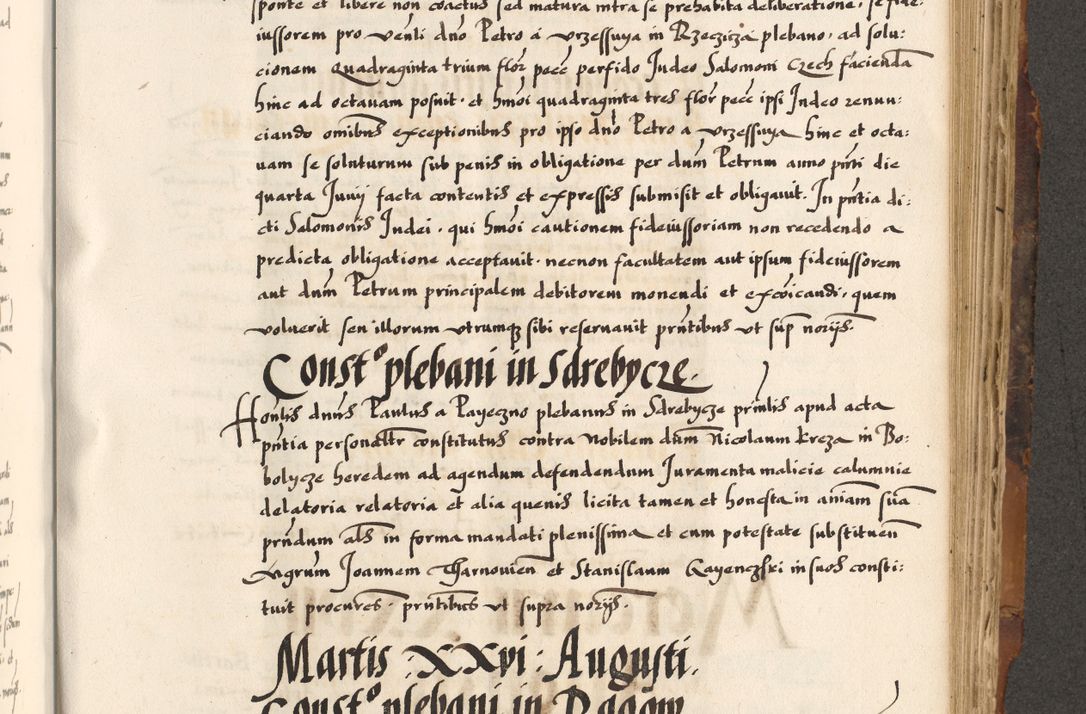 Zdjęcie nr 479 dla obiektu archiwalnego: Acta causarum, obligacionum, sentenciarum tam interlocutoriarum quam diffinitivarum constitutionumque coram reverendo patre domino Petro Porembski canonico et officiali generali Cracoviensi de anno Domini millesimo quingentesimo quadragesimo nono, cuius indictio septima, pontificatus sanctissimi in Christo patris et domini nostri domini Pauli divina providencia tercii, anno ipsius nacionis Pauli pape terciii die tercia mensis Novembris inchoatur