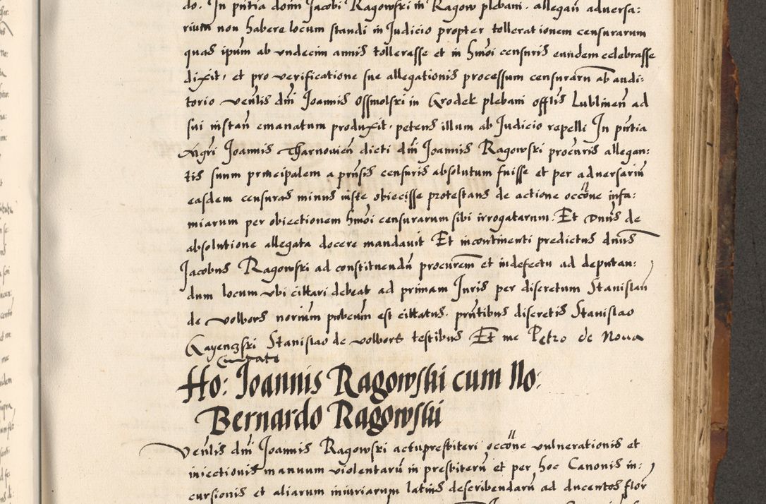 Zdjęcie nr 486 dla obiektu archiwalnego: Acta causarum, obligacionum, sentenciarum tam interlocutoriarum quam diffinitivarum constitutionumque coram reverendo patre domino Petro Porembski canonico et officiali generali Cracoviensi de anno Domini millesimo quingentesimo quadragesimo nono, cuius indictio septima, pontificatus sanctissimi in Christo patris et domini nostri domini Pauli divina providencia tercii, anno ipsius nacionis Pauli pape terciii die tercia mensis Novembris inchoatur