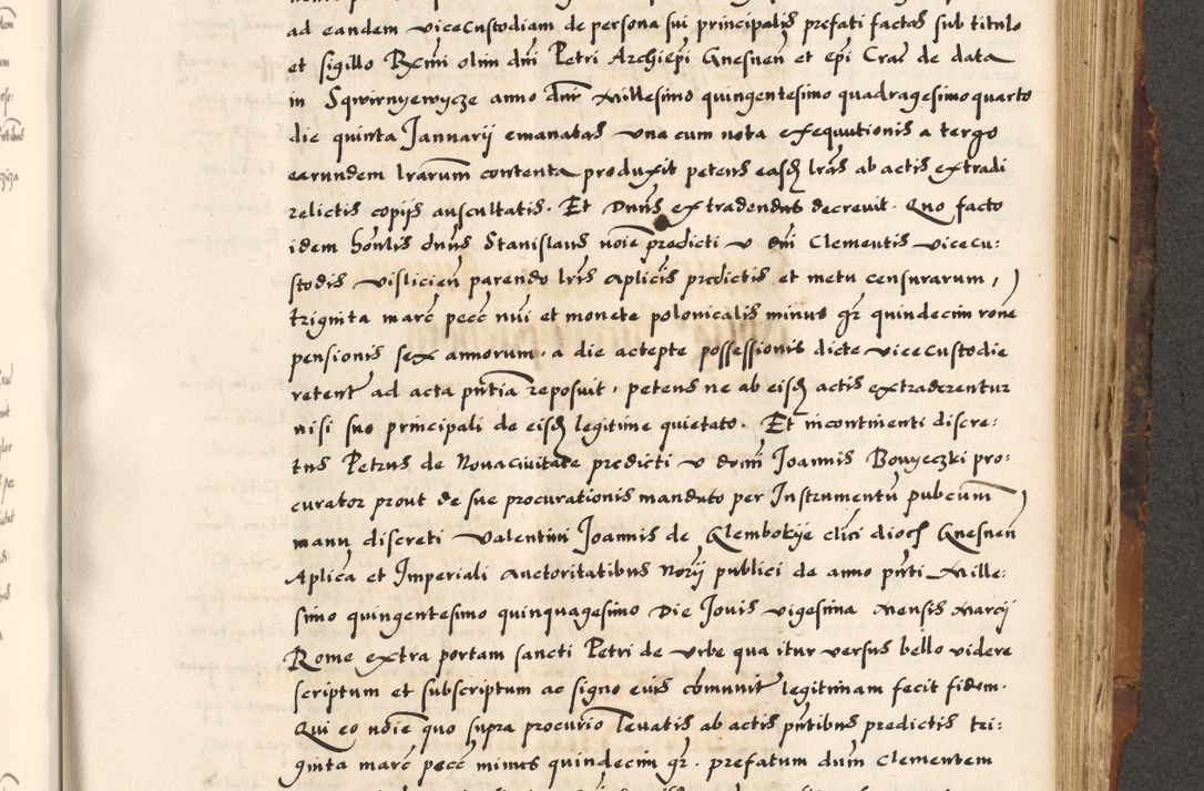 Zdjęcie nr 489 dla obiektu archiwalnego: Acta causarum, obligacionum, sentenciarum tam interlocutoriarum quam diffinitivarum constitutionumque coram reverendo patre domino Petro Porembski canonico et officiali generali Cracoviensi de anno Domini millesimo quingentesimo quadragesimo nono, cuius indictio septima, pontificatus sanctissimi in Christo patris et domini nostri domini Pauli divina providencia tercii, anno ipsius nacionis Pauli pape terciii die tercia mensis Novembris inchoatur