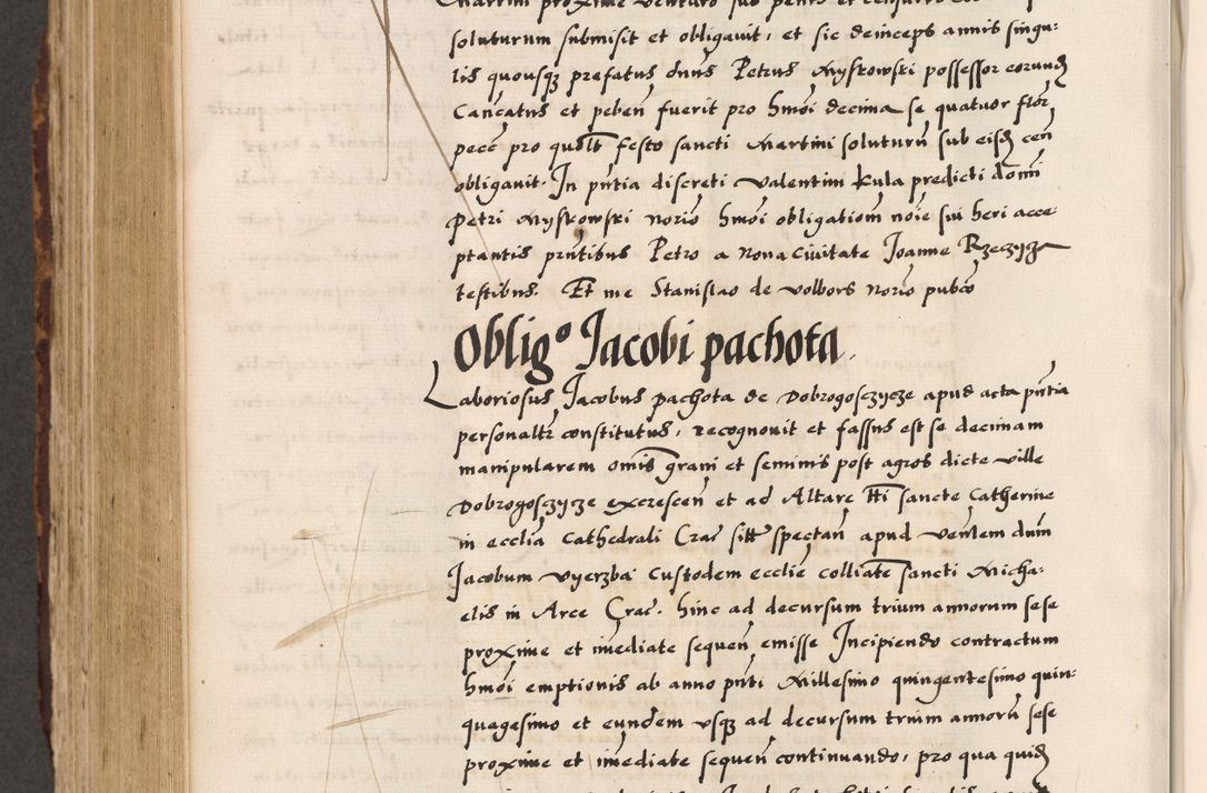 Zdjęcie nr 488 dla obiektu archiwalnego: Acta causarum, obligacionum, sentenciarum tam interlocutoriarum quam diffinitivarum constitutionumque coram reverendo patre domino Petro Porembski canonico et officiali generali Cracoviensi de anno Domini millesimo quingentesimo quadragesimo nono, cuius indictio septima, pontificatus sanctissimi in Christo patris et domini nostri domini Pauli divina providencia tercii, anno ipsius nacionis Pauli pape terciii die tercia mensis Novembris inchoatur