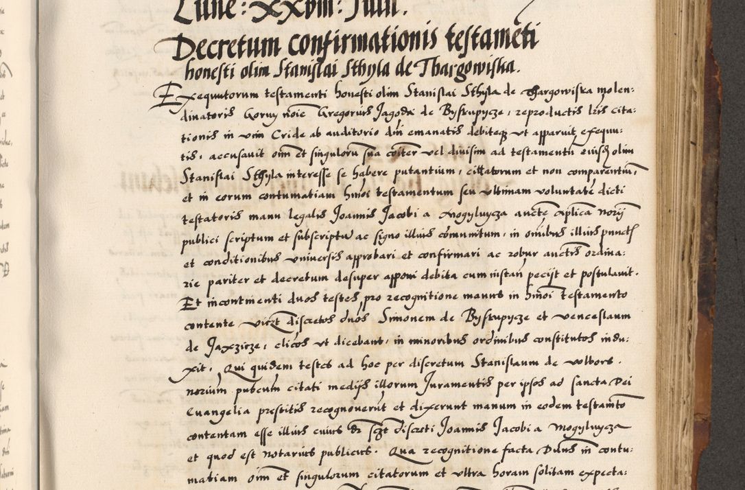 Zdjęcie nr 497 dla obiektu archiwalnego: Acta causarum, obligacionum, sentenciarum tam interlocutoriarum quam diffinitivarum constitutionumque coram reverendo patre domino Petro Porembski canonico et officiali generali Cracoviensi de anno Domini millesimo quingentesimo quadragesimo nono, cuius indictio septima, pontificatus sanctissimi in Christo patris et domini nostri domini Pauli divina providencia tercii, anno ipsius nacionis Pauli pape terciii die tercia mensis Novembris inchoatur