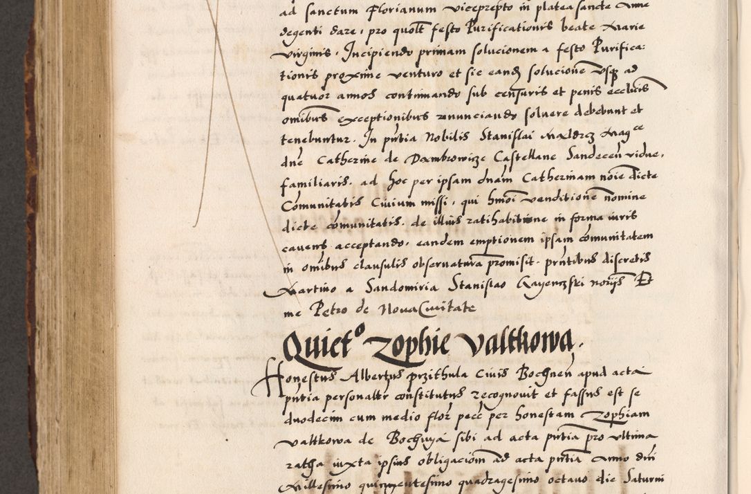 Zdjęcie nr 498 dla obiektu archiwalnego: Acta causarum, obligacionum, sentenciarum tam interlocutoriarum quam diffinitivarum constitutionumque coram reverendo patre domino Petro Porembski canonico et officiali generali Cracoviensi de anno Domini millesimo quingentesimo quadragesimo nono, cuius indictio septima, pontificatus sanctissimi in Christo patris et domini nostri domini Pauli divina providencia tercii, anno ipsius nacionis Pauli pape terciii die tercia mensis Novembris inchoatur
