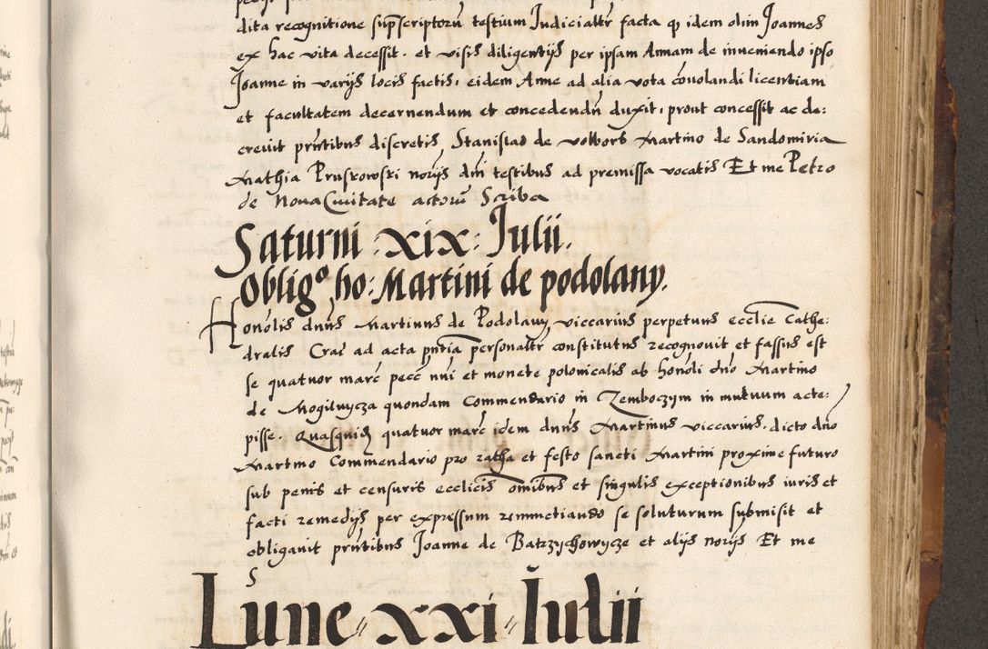 Zdjęcie nr 500 dla obiektu archiwalnego: Acta causarum, obligacionum, sentenciarum tam interlocutoriarum quam diffinitivarum constitutionumque coram reverendo patre domino Petro Porembski canonico et officiali generali Cracoviensi de anno Domini millesimo quingentesimo quadragesimo nono, cuius indictio septima, pontificatus sanctissimi in Christo patris et domini nostri domini Pauli divina providencia tercii, anno ipsius nacionis Pauli pape terciii die tercia mensis Novembris inchoatur