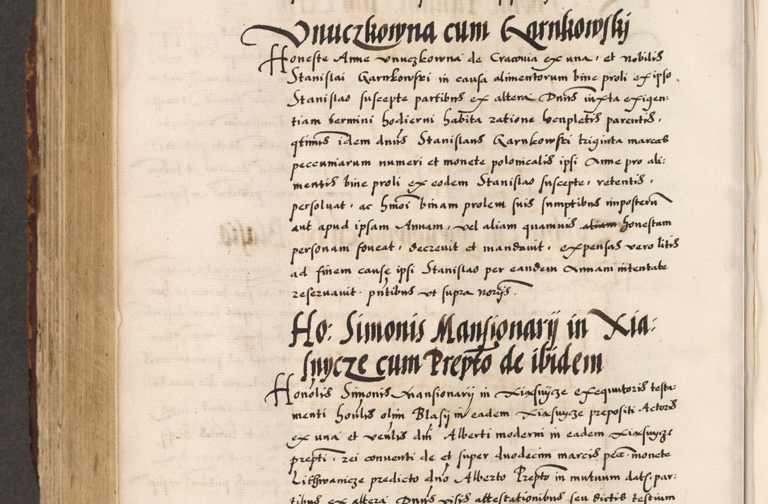 Zdjęcie nr 504 dla obiektu archiwalnego: Acta causarum, obligacionum, sentenciarum tam interlocutoriarum quam diffinitivarum constitutionumque coram reverendo patre domino Petro Porembski canonico et officiali generali Cracoviensi de anno Domini millesimo quingentesimo quadragesimo nono, cuius indictio septima, pontificatus sanctissimi in Christo patris et domini nostri domini Pauli divina providencia tercii, anno ipsius nacionis Pauli pape terciii die tercia mensis Novembris inchoatur