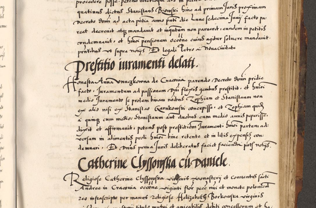 Zdjęcie nr 512 dla obiektu archiwalnego: Acta causarum, obligacionum, sentenciarum tam interlocutoriarum quam diffinitivarum constitutionumque coram reverendo patre domino Petro Porembski canonico et officiali generali Cracoviensi de anno Domini millesimo quingentesimo quadragesimo nono, cuius indictio septima, pontificatus sanctissimi in Christo patris et domini nostri domini Pauli divina providencia tercii, anno ipsius nacionis Pauli pape terciii die tercia mensis Novembris inchoatur