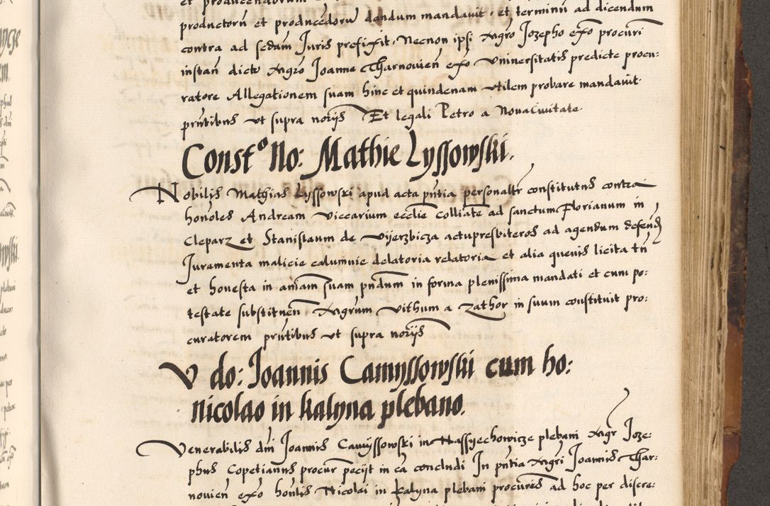 Zdjęcie nr 518 dla obiektu archiwalnego: Acta causarum, obligacionum, sentenciarum tam interlocutoriarum quam diffinitivarum constitutionumque coram reverendo patre domino Petro Porembski canonico et officiali generali Cracoviensi de anno Domini millesimo quingentesimo quadragesimo nono, cuius indictio septima, pontificatus sanctissimi in Christo patris et domini nostri domini Pauli divina providencia tercii, anno ipsius nacionis Pauli pape terciii die tercia mensis Novembris inchoatur