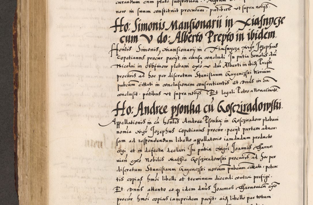 Zdjęcie nr 515 dla obiektu archiwalnego: Acta causarum, obligacionum, sentenciarum tam interlocutoriarum quam diffinitivarum constitutionumque coram reverendo patre domino Petro Porembski canonico et officiali generali Cracoviensi de anno Domini millesimo quingentesimo quadragesimo nono, cuius indictio septima, pontificatus sanctissimi in Christo patris et domini nostri domini Pauli divina providencia tercii, anno ipsius nacionis Pauli pape terciii die tercia mensis Novembris inchoatur