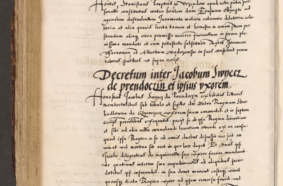 Zdjęcie nr 519 dla obiektu archiwalnego: Acta causarum, obligacionum, sentenciarum tam interlocutoriarum quam diffinitivarum constitutionumque coram reverendo patre domino Petro Porembski canonico et officiali generali Cracoviensi de anno Domini millesimo quingentesimo quadragesimo nono, cuius indictio septima, pontificatus sanctissimi in Christo patris et domini nostri domini Pauli divina providencia tercii, anno ipsius nacionis Pauli pape terciii die tercia mensis Novembris inchoatur