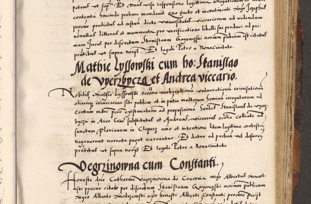 Zdjęcie nr 522 dla obiektu archiwalnego: Acta causarum, obligacionum, sentenciarum tam interlocutoriarum quam diffinitivarum constitutionumque coram reverendo patre domino Petro Porembski canonico et officiali generali Cracoviensi de anno Domini millesimo quingentesimo quadragesimo nono, cuius indictio septima, pontificatus sanctissimi in Christo patris et domini nostri domini Pauli divina providencia tercii, anno ipsius nacionis Pauli pape terciii die tercia mensis Novembris inchoatur