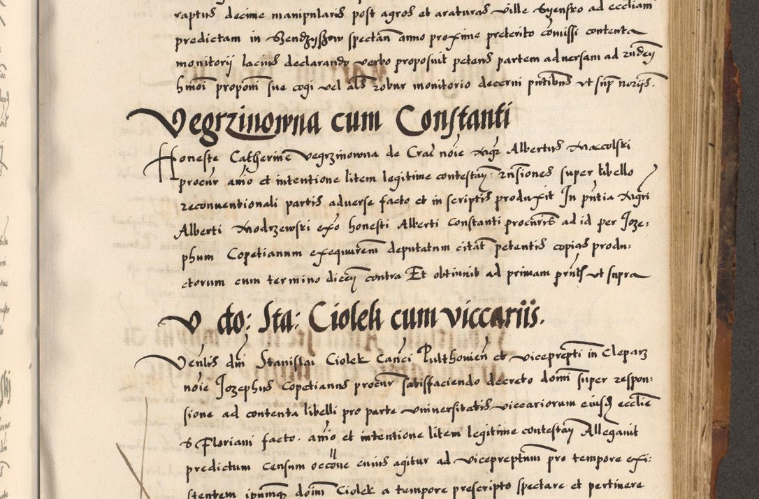 Zdjęcie nr 525 dla obiektu archiwalnego: Acta causarum, obligacionum, sentenciarum tam interlocutoriarum quam diffinitivarum constitutionumque coram reverendo patre domino Petro Porembski canonico et officiali generali Cracoviensi de anno Domini millesimo quingentesimo quadragesimo nono, cuius indictio septima, pontificatus sanctissimi in Christo patris et domini nostri domini Pauli divina providencia tercii, anno ipsius nacionis Pauli pape terciii die tercia mensis Novembris inchoatur