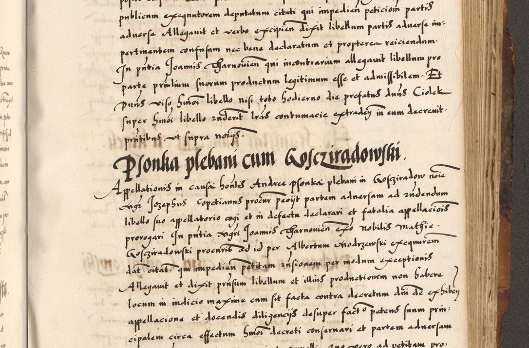 Zdjęcie nr 528 dla obiektu archiwalnego: Acta causarum, obligacionum, sentenciarum tam interlocutoriarum quam diffinitivarum constitutionumque coram reverendo patre domino Petro Porembski canonico et officiali generali Cracoviensi de anno Domini millesimo quingentesimo quadragesimo nono, cuius indictio septima, pontificatus sanctissimi in Christo patris et domini nostri domini Pauli divina providencia tercii, anno ipsius nacionis Pauli pape terciii die tercia mensis Novembris inchoatur