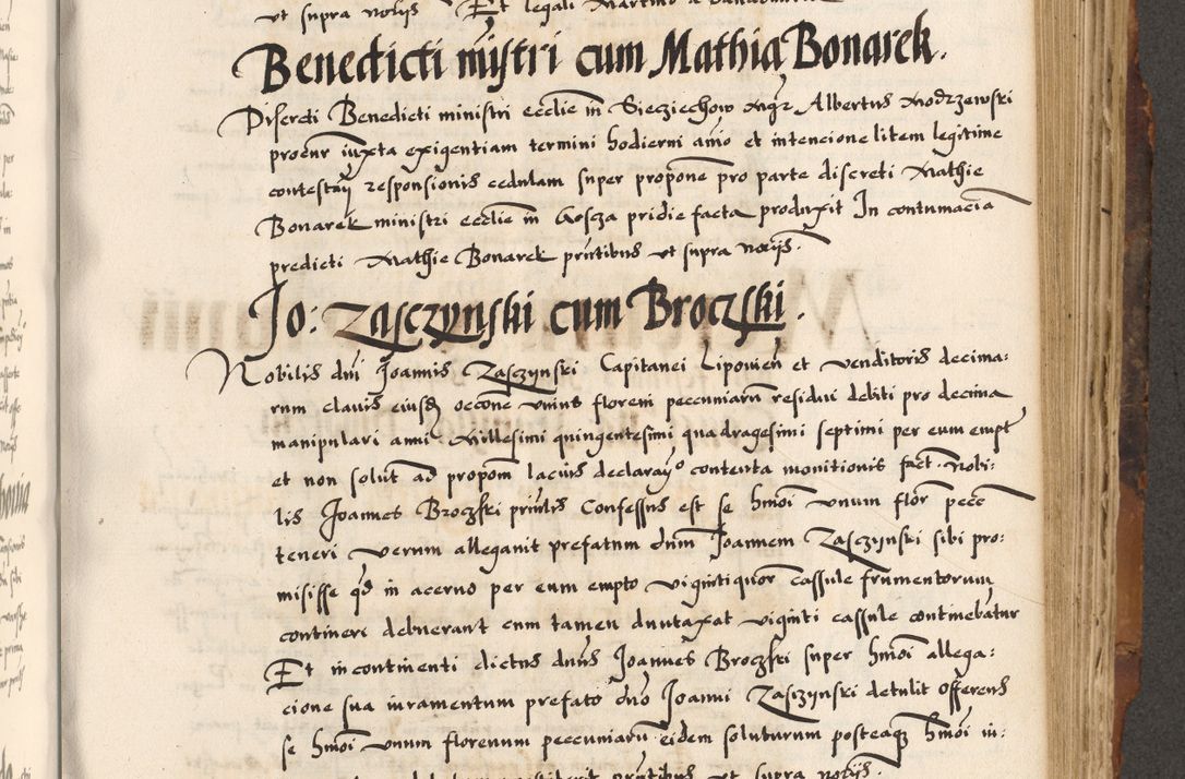 Zdjęcie nr 538 dla obiektu archiwalnego: Acta causarum, obligacionum, sentenciarum tam interlocutoriarum quam diffinitivarum constitutionumque coram reverendo patre domino Petro Porembski canonico et officiali generali Cracoviensi de anno Domini millesimo quingentesimo quadragesimo nono, cuius indictio septima, pontificatus sanctissimi in Christo patris et domini nostri domini Pauli divina providencia tercii, anno ipsius nacionis Pauli pape terciii die tercia mensis Novembris inchoatur