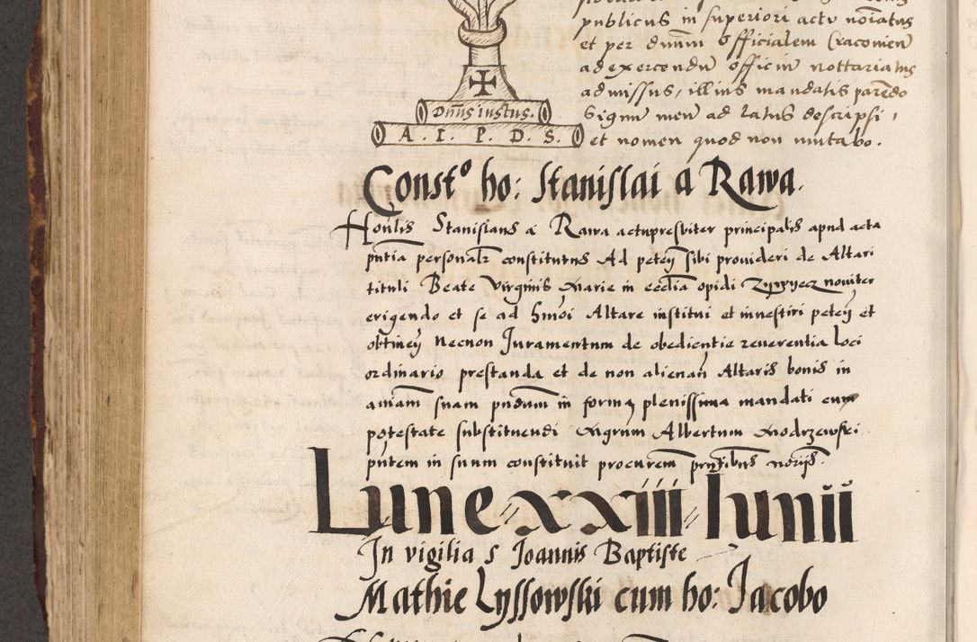 Zdjęcie nr 540 dla obiektu archiwalnego: Acta causarum, obligacionum, sentenciarum tam interlocutoriarum quam diffinitivarum constitutionumque coram reverendo patre domino Petro Porembski canonico et officiali generali Cracoviensi de anno Domini millesimo quingentesimo quadragesimo nono, cuius indictio septima, pontificatus sanctissimi in Christo patris et domini nostri domini Pauli divina providencia tercii, anno ipsius nacionis Pauli pape terciii die tercia mensis Novembris inchoatur