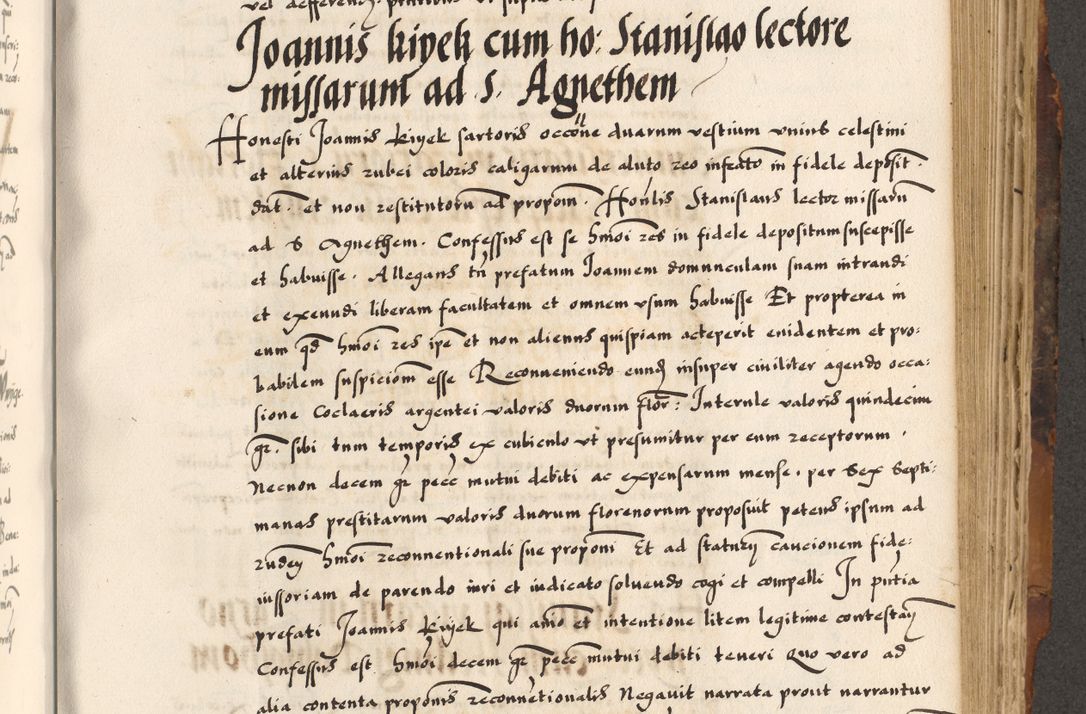 Zdjęcie nr 543 dla obiektu archiwalnego: Acta causarum, obligacionum, sentenciarum tam interlocutoriarum quam diffinitivarum constitutionumque coram reverendo patre domino Petro Porembski canonico et officiali generali Cracoviensi de anno Domini millesimo quingentesimo quadragesimo nono, cuius indictio septima, pontificatus sanctissimi in Christo patris et domini nostri domini Pauli divina providencia tercii, anno ipsius nacionis Pauli pape terciii die tercia mensis Novembris inchoatur