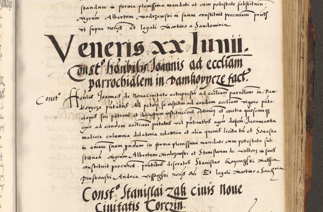 Zdjęcie nr 546 dla obiektu archiwalnego: Acta causarum, obligacionum, sentenciarum tam interlocutoriarum quam diffinitivarum constitutionumque coram reverendo patre domino Petro Porembski canonico et officiali generali Cracoviensi de anno Domini millesimo quingentesimo quadragesimo nono, cuius indictio septima, pontificatus sanctissimi in Christo patris et domini nostri domini Pauli divina providencia tercii, anno ipsius nacionis Pauli pape terciii die tercia mensis Novembris inchoatur