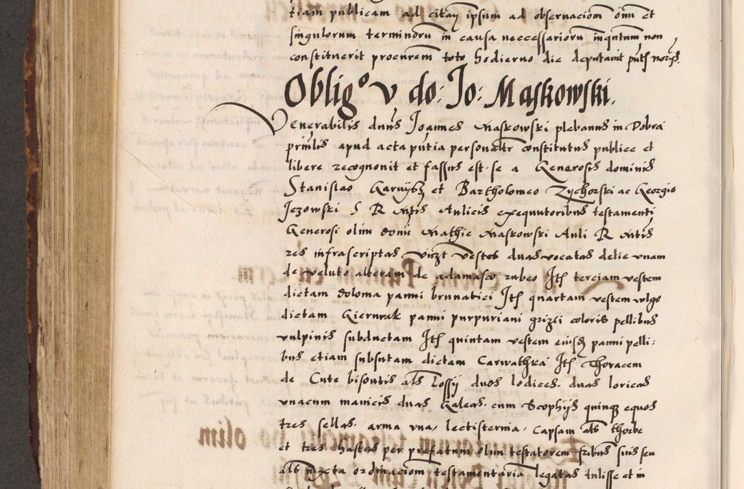 Zdjęcie nr 550 dla obiektu archiwalnego: Acta causarum, obligacionum, sentenciarum tam interlocutoriarum quam diffinitivarum constitutionumque coram reverendo patre domino Petro Porembski canonico et officiali generali Cracoviensi de anno Domini millesimo quingentesimo quadragesimo nono, cuius indictio septima, pontificatus sanctissimi in Christo patris et domini nostri domini Pauli divina providencia tercii, anno ipsius nacionis Pauli pape terciii die tercia mensis Novembris inchoatur