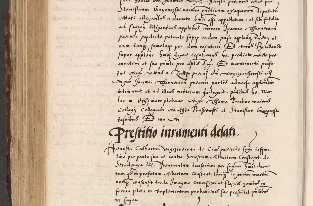Zdjęcie nr 567 dla obiektu archiwalnego: Acta causarum, obligacionum, sentenciarum tam interlocutoriarum quam diffinitivarum constitutionumque coram reverendo patre domino Petro Porembski canonico et officiali generali Cracoviensi de anno Domini millesimo quingentesimo quadragesimo nono, cuius indictio septima, pontificatus sanctissimi in Christo patris et domini nostri domini Pauli divina providencia tercii, anno ipsius nacionis Pauli pape terciii die tercia mensis Novembris inchoatur