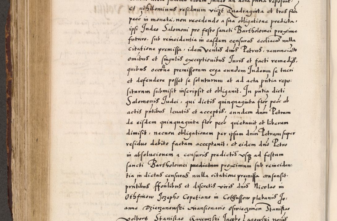 Zdjęcie nr 566 dla obiektu archiwalnego: Acta causarum, obligacionum, sentenciarum tam interlocutoriarum quam diffinitivarum constitutionumque coram reverendo patre domino Petro Porembski canonico et officiali generali Cracoviensi de anno Domini millesimo quingentesimo quadragesimo nono, cuius indictio septima, pontificatus sanctissimi in Christo patris et domini nostri domini Pauli divina providencia tercii, anno ipsius nacionis Pauli pape terciii die tercia mensis Novembris inchoatur