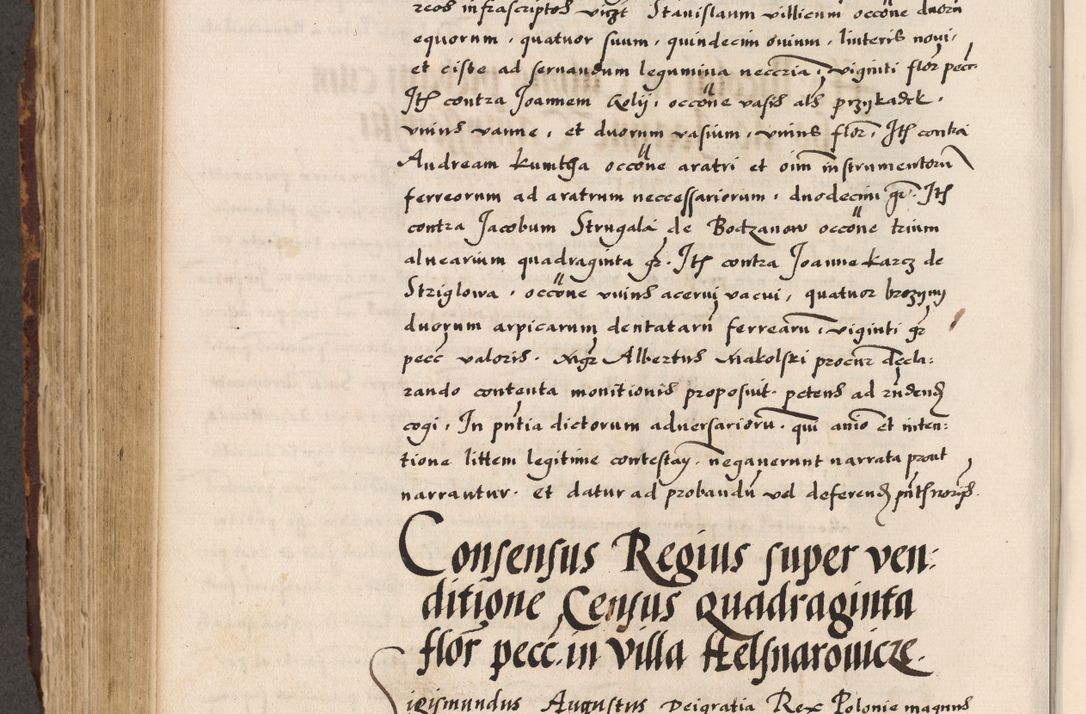 Zdjęcie nr 573 dla obiektu archiwalnego: Acta causarum, obligacionum, sentenciarum tam interlocutoriarum quam diffinitivarum constitutionumque coram reverendo patre domino Petro Porembski canonico et officiali generali Cracoviensi de anno Domini millesimo quingentesimo quadragesimo nono, cuius indictio septima, pontificatus sanctissimi in Christo patris et domini nostri domini Pauli divina providencia tercii, anno ipsius nacionis Pauli pape terciii die tercia mensis Novembris inchoatur