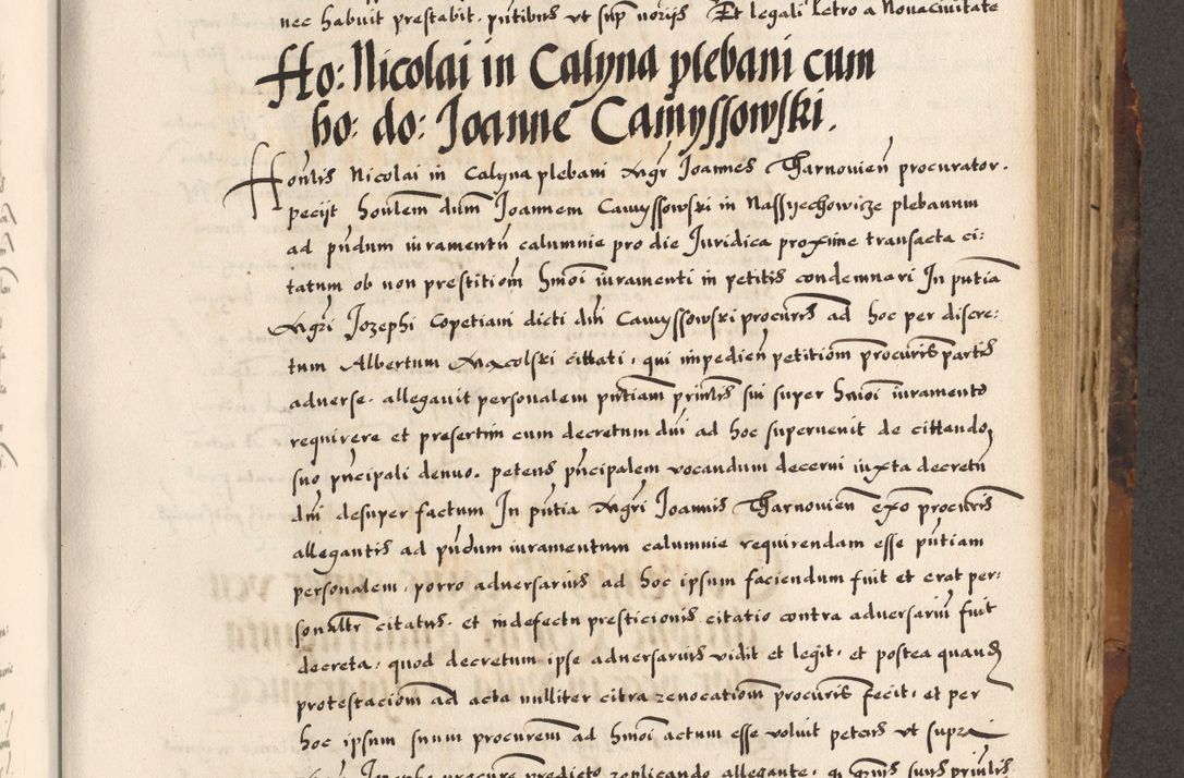 Zdjęcie nr 575 dla obiektu archiwalnego: Acta causarum, obligacionum, sentenciarum tam interlocutoriarum quam diffinitivarum constitutionumque coram reverendo patre domino Petro Porembski canonico et officiali generali Cracoviensi de anno Domini millesimo quingentesimo quadragesimo nono, cuius indictio septima, pontificatus sanctissimi in Christo patris et domini nostri domini Pauli divina providencia tercii, anno ipsius nacionis Pauli pape terciii die tercia mensis Novembris inchoatur