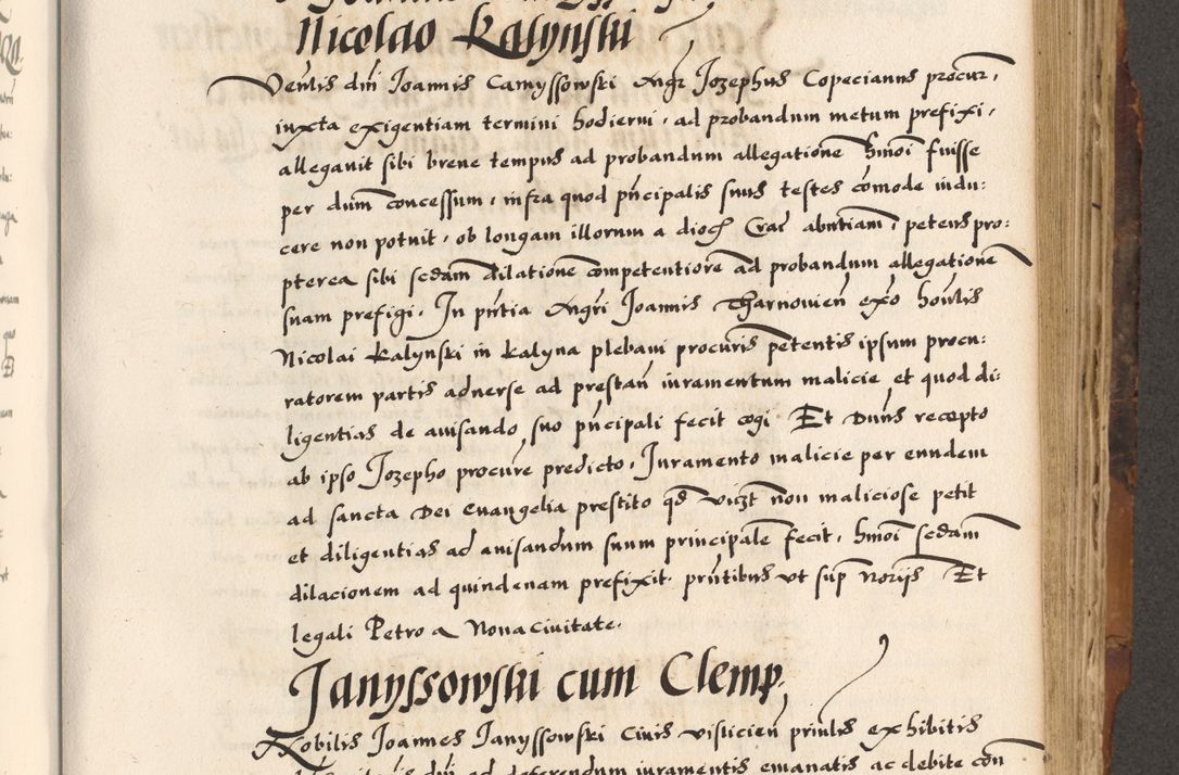 Zdjęcie nr 588 dla obiektu archiwalnego: Acta causarum, obligacionum, sentenciarum tam interlocutoriarum quam diffinitivarum constitutionumque coram reverendo patre domino Petro Porembski canonico et officiali generali Cracoviensi de anno Domini millesimo quingentesimo quadragesimo nono, cuius indictio septima, pontificatus sanctissimi in Christo patris et domini nostri domini Pauli divina providencia tercii, anno ipsius nacionis Pauli pape terciii die tercia mensis Novembris inchoatur