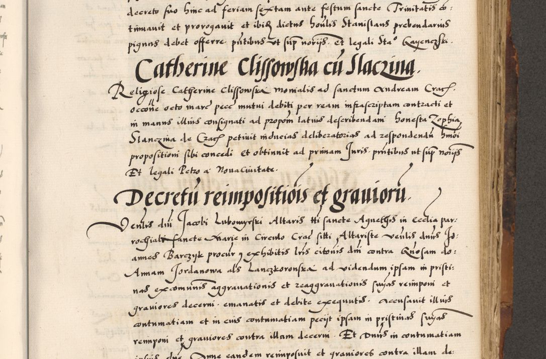 Zdjęcie nr 593 dla obiektu archiwalnego: Acta causarum, obligacionum, sentenciarum tam interlocutoriarum quam diffinitivarum constitutionumque coram reverendo patre domino Petro Porembski canonico et officiali generali Cracoviensi de anno Domini millesimo quingentesimo quadragesimo nono, cuius indictio septima, pontificatus sanctissimi in Christo patris et domini nostri domini Pauli divina providencia tercii, anno ipsius nacionis Pauli pape terciii die tercia mensis Novembris inchoatur