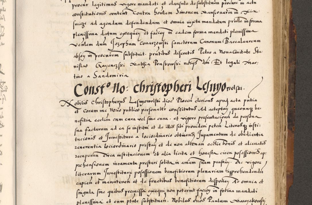 Zdjęcie nr 596 dla obiektu archiwalnego: Acta causarum, obligacionum, sentenciarum tam interlocutoriarum quam diffinitivarum constitutionumque coram reverendo patre domino Petro Porembski canonico et officiali generali Cracoviensi de anno Domini millesimo quingentesimo quadragesimo nono, cuius indictio septima, pontificatus sanctissimi in Christo patris et domini nostri domini Pauli divina providencia tercii, anno ipsius nacionis Pauli pape terciii die tercia mensis Novembris inchoatur