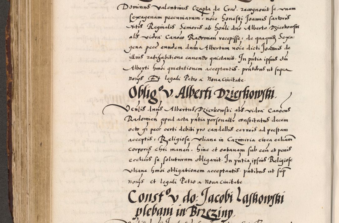 Zdjęcie nr 595 dla obiektu archiwalnego: Acta causarum, obligacionum, sentenciarum tam interlocutoriarum quam diffinitivarum constitutionumque coram reverendo patre domino Petro Porembski canonico et officiali generali Cracoviensi de anno Domini millesimo quingentesimo quadragesimo nono, cuius indictio septima, pontificatus sanctissimi in Christo patris et domini nostri domini Pauli divina providencia tercii, anno ipsius nacionis Pauli pape terciii die tercia mensis Novembris inchoatur