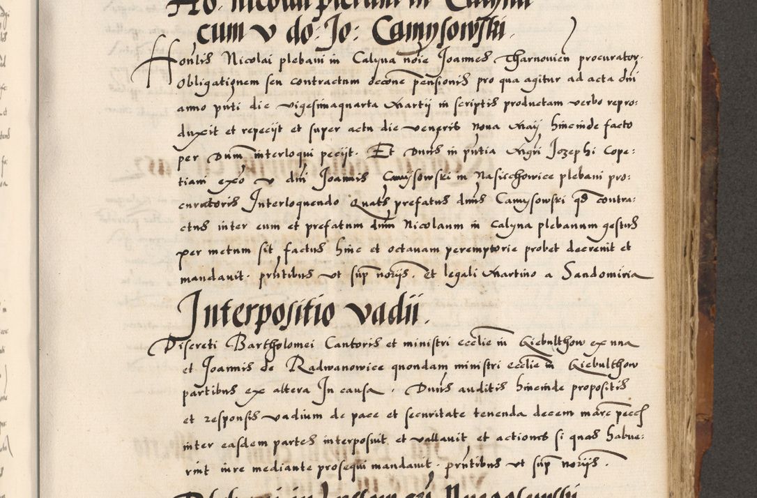 Zdjęcie nr 599 dla obiektu archiwalnego: Acta causarum, obligacionum, sentenciarum tam interlocutoriarum quam diffinitivarum constitutionumque coram reverendo patre domino Petro Porembski canonico et officiali generali Cracoviensi de anno Domini millesimo quingentesimo quadragesimo nono, cuius indictio septima, pontificatus sanctissimi in Christo patris et domini nostri domini Pauli divina providencia tercii, anno ipsius nacionis Pauli pape terciii die tercia mensis Novembris inchoatur