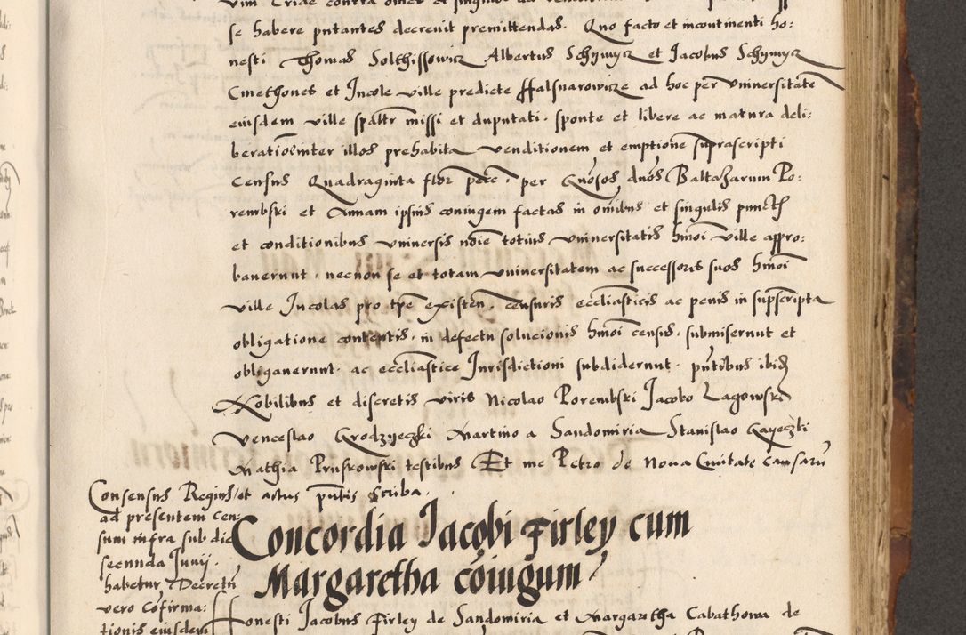 Zdjęcie nr 604 dla obiektu archiwalnego: Acta causarum, obligacionum, sentenciarum tam interlocutoriarum quam diffinitivarum constitutionumque coram reverendo patre domino Petro Porembski canonico et officiali generali Cracoviensi de anno Domini millesimo quingentesimo quadragesimo nono, cuius indictio septima, pontificatus sanctissimi in Christo patris et domini nostri domini Pauli divina providencia tercii, anno ipsius nacionis Pauli pape terciii die tercia mensis Novembris inchoatur