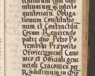 Zdjęcie nr 606 dla obiektu archiwalnego: Acta causarum, obligacionum, sentenciarum tam interlocutoriarum quam diffinitivarum constitutionumque coram reverendo patre domino Petro Porembski canonico et officiali generali Cracoviensi de anno Domini millesimo quingentesimo quadragesimo nono, cuius indictio septima, pontificatus sanctissimi in Christo patris et domini nostri domini Pauli divina providencia tercii, anno ipsius nacionis Pauli pape terciii die tercia mensis Novembris inchoatur