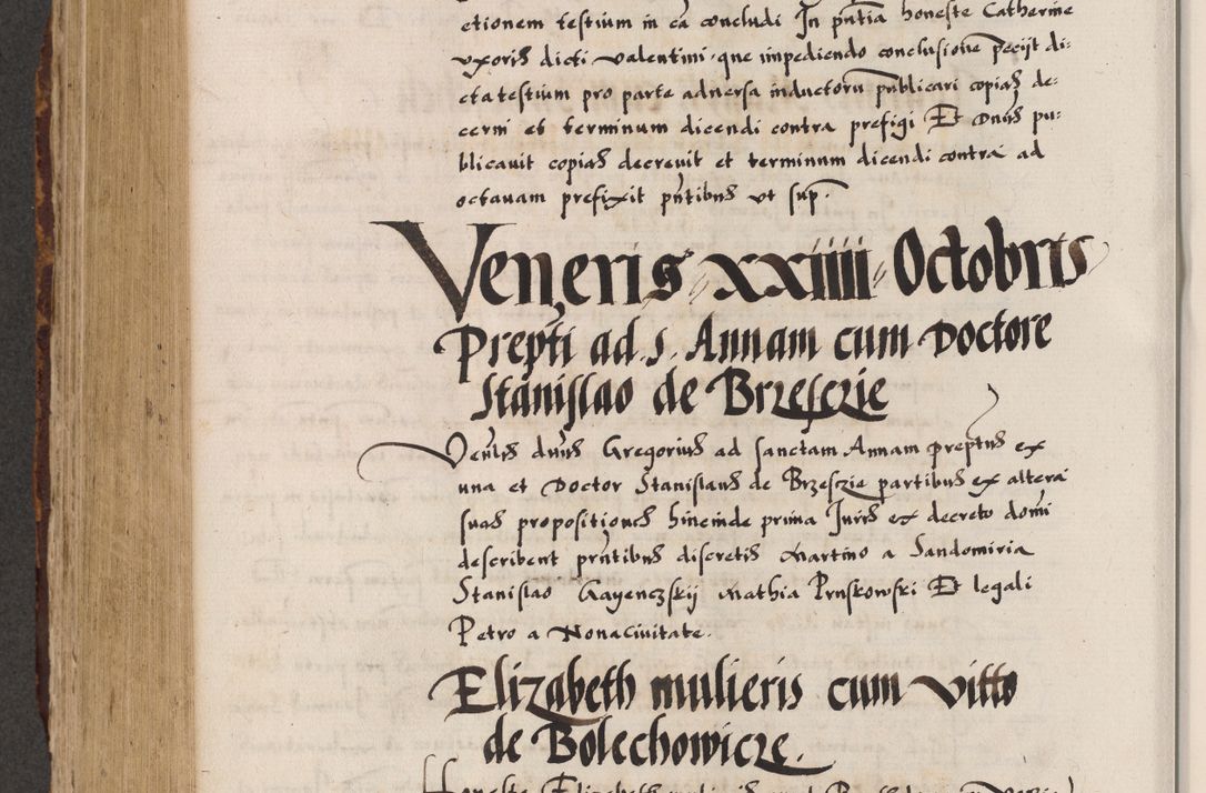 Zdjęcie nr 610 dla obiektu archiwalnego: Acta causarum, obligacionum, sentenciarum tam interlocutoriarum quam diffinitivarum constitutionumque coram reverendo patre domino Petro Porembski canonico et officiali generali Cracoviensi de anno Domini millesimo quingentesimo quadragesimo nono, cuius indictio septima, pontificatus sanctissimi in Christo patris et domini nostri domini Pauli divina providencia tercii, anno ipsius nacionis Pauli pape terciii die tercia mensis Novembris inchoatur