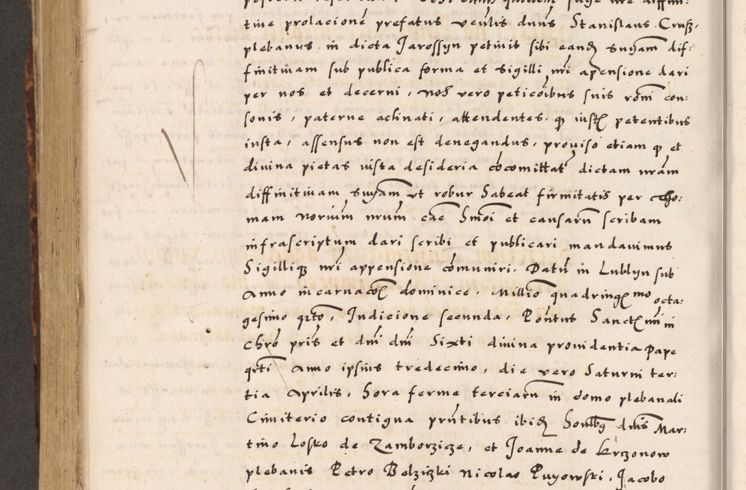 Zdjęcie nr 612 dla obiektu archiwalnego: Acta causarum, obligacionum, sentenciarum tam interlocutoriarum quam diffinitivarum constitutionumque coram reverendo patre domino Petro Porembski canonico et officiali generali Cracoviensi de anno Domini millesimo quingentesimo quadragesimo nono, cuius indictio septima, pontificatus sanctissimi in Christo patris et domini nostri domini Pauli divina providencia tercii, anno ipsius nacionis Pauli pape terciii die tercia mensis Novembris inchoatur