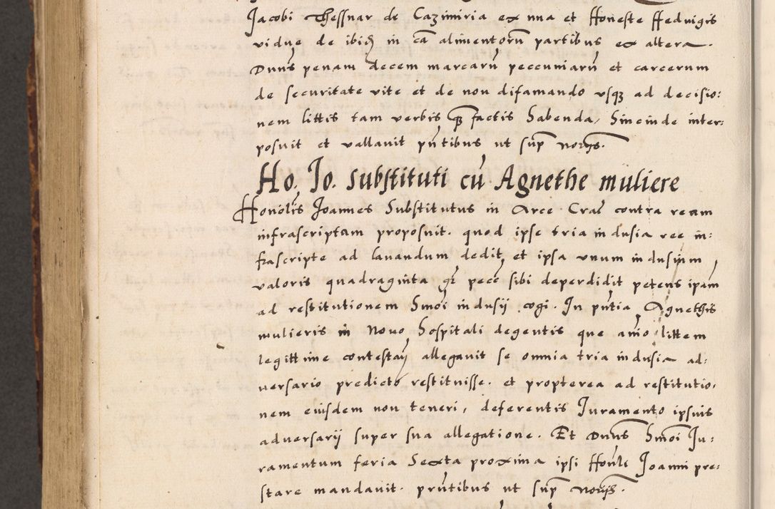 Zdjęcie nr 616 dla obiektu archiwalnego: Acta causarum, obligacionum, sentenciarum tam interlocutoriarum quam diffinitivarum constitutionumque coram reverendo patre domino Petro Porembski canonico et officiali generali Cracoviensi de anno Domini millesimo quingentesimo quadragesimo nono, cuius indictio septima, pontificatus sanctissimi in Christo patris et domini nostri domini Pauli divina providencia tercii, anno ipsius nacionis Pauli pape terciii die tercia mensis Novembris inchoatur