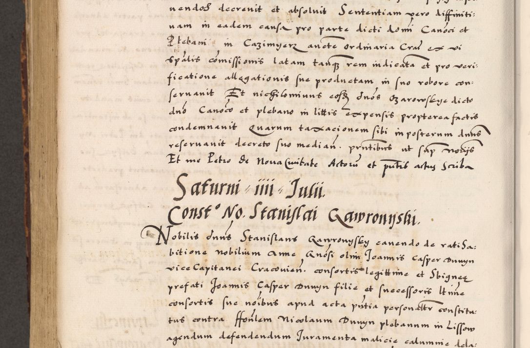 Zdjęcie nr 622 dla obiektu archiwalnego: Acta causarum, obligacionum, sentenciarum tam interlocutoriarum quam diffinitivarum constitutionumque coram reverendo patre domino Petro Porembski canonico et officiali generali Cracoviensi de anno Domini millesimo quingentesimo quadragesimo nono, cuius indictio septima, pontificatus sanctissimi in Christo patris et domini nostri domini Pauli divina providencia tercii, anno ipsius nacionis Pauli pape terciii die tercia mensis Novembris inchoatur