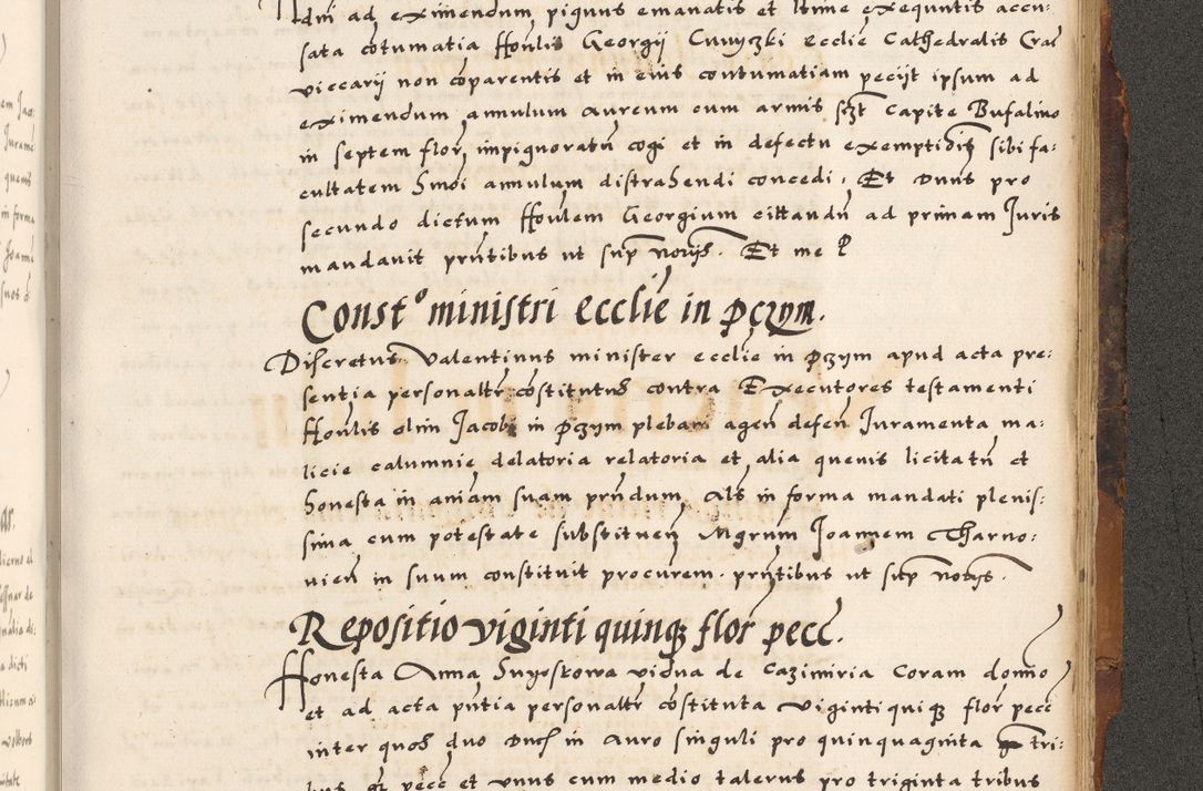 Zdjęcie nr 628 dla obiektu archiwalnego: Acta causarum, obligacionum, sentenciarum tam interlocutoriarum quam diffinitivarum constitutionumque coram reverendo patre domino Petro Porembski canonico et officiali generali Cracoviensi de anno Domini millesimo quingentesimo quadragesimo nono, cuius indictio septima, pontificatus sanctissimi in Christo patris et domini nostri domini Pauli divina providencia tercii, anno ipsius nacionis Pauli pape terciii die tercia mensis Novembris inchoatur