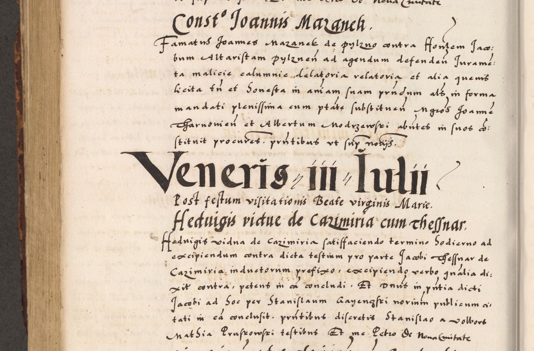 Zdjęcie nr 629 dla obiektu archiwalnego: Acta causarum, obligacionum, sentenciarum tam interlocutoriarum quam diffinitivarum constitutionumque coram reverendo patre domino Petro Porembski canonico et officiali generali Cracoviensi de anno Domini millesimo quingentesimo quadragesimo nono, cuius indictio septima, pontificatus sanctissimi in Christo patris et domini nostri domini Pauli divina providencia tercii, anno ipsius nacionis Pauli pape terciii die tercia mensis Novembris inchoatur