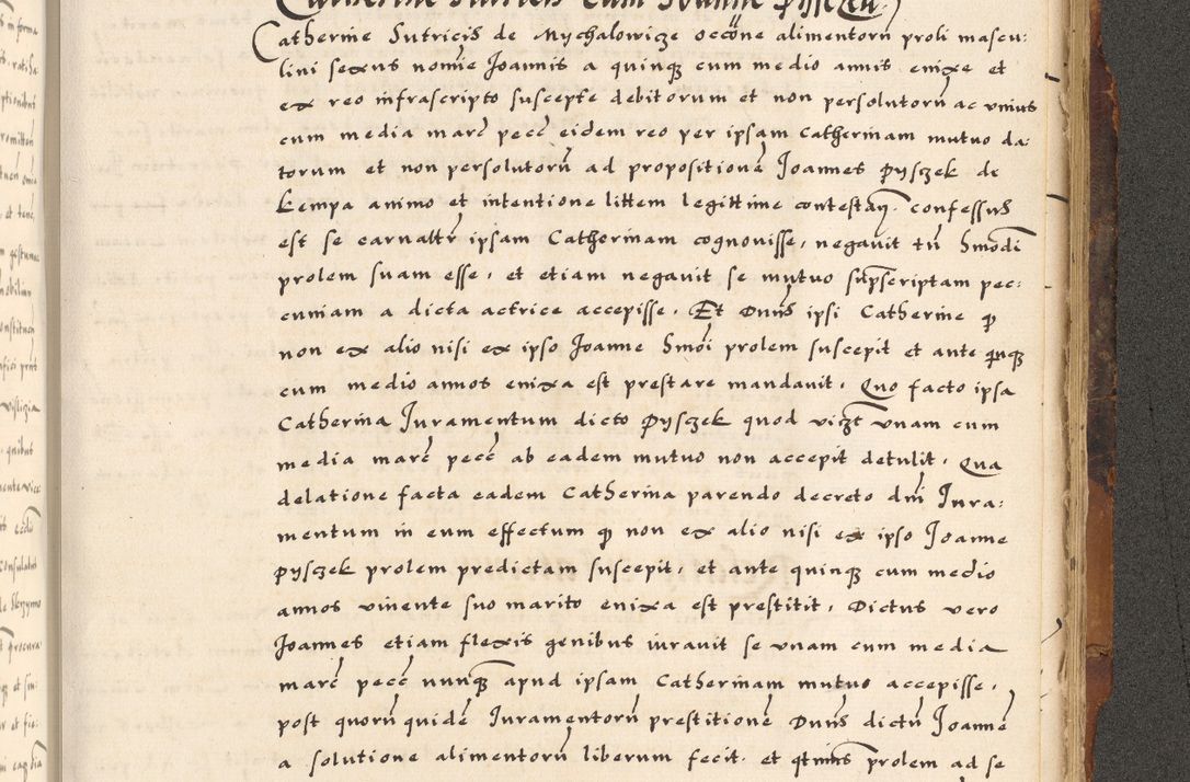 Zdjęcie nr 631 dla obiektu archiwalnego: Acta causarum, obligacionum, sentenciarum tam interlocutoriarum quam diffinitivarum constitutionumque coram reverendo patre domino Petro Porembski canonico et officiali generali Cracoviensi de anno Domini millesimo quingentesimo quadragesimo nono, cuius indictio septima, pontificatus sanctissimi in Christo patris et domini nostri domini Pauli divina providencia tercii, anno ipsius nacionis Pauli pape terciii die tercia mensis Novembris inchoatur