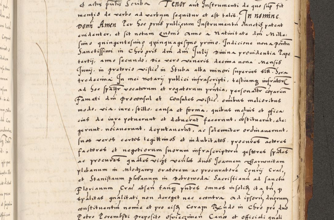 Zdjęcie nr 633 dla obiektu archiwalnego: Acta causarum, obligacionum, sentenciarum tam interlocutoriarum quam diffinitivarum constitutionumque coram reverendo patre domino Petro Porembski canonico et officiali generali Cracoviensi de anno Domini millesimo quingentesimo quadragesimo nono, cuius indictio septima, pontificatus sanctissimi in Christo patris et domini nostri domini Pauli divina providencia tercii, anno ipsius nacionis Pauli pape terciii die tercia mensis Novembris inchoatur