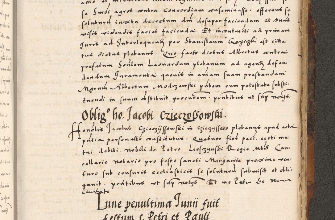 Zdjęcie nr 641 dla obiektu archiwalnego: Acta causarum, obligacionum, sentenciarum tam interlocutoriarum quam diffinitivarum constitutionumque coram reverendo patre domino Petro Porembski canonico et officiali generali Cracoviensi de anno Domini millesimo quingentesimo quadragesimo nono, cuius indictio septima, pontificatus sanctissimi in Christo patris et domini nostri domini Pauli divina providencia tercii, anno ipsius nacionis Pauli pape terciii die tercia mensis Novembris inchoatur