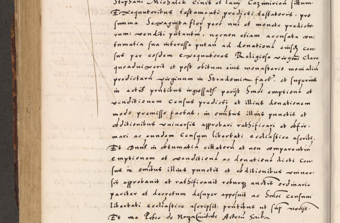 Zdjęcie nr 642 dla obiektu archiwalnego: Acta causarum, obligacionum, sentenciarum tam interlocutoriarum quam diffinitivarum constitutionumque coram reverendo patre domino Petro Porembski canonico et officiali generali Cracoviensi de anno Domini millesimo quingentesimo quadragesimo nono, cuius indictio septima, pontificatus sanctissimi in Christo patris et domini nostri domini Pauli divina providencia tercii, anno ipsius nacionis Pauli pape terciii die tercia mensis Novembris inchoatur