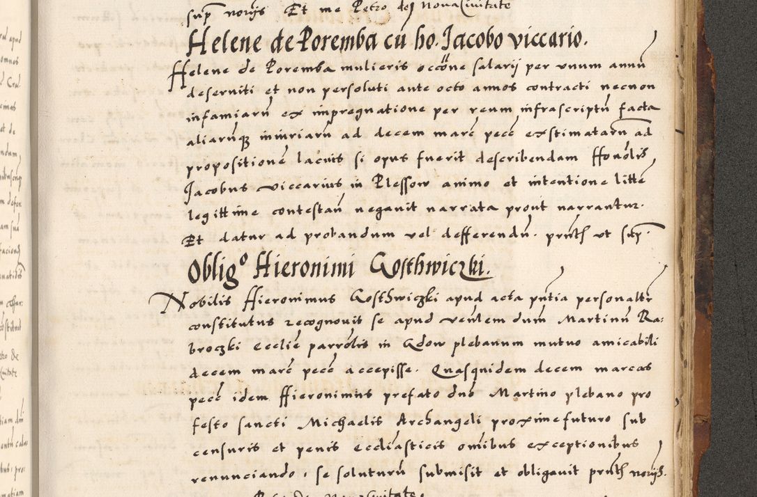 Zdjęcie nr 645 dla obiektu archiwalnego: Acta causarum, obligacionum, sentenciarum tam interlocutoriarum quam diffinitivarum constitutionumque coram reverendo patre domino Petro Porembski canonico et officiali generali Cracoviensi de anno Domini millesimo quingentesimo quadragesimo nono, cuius indictio septima, pontificatus sanctissimi in Christo patris et domini nostri domini Pauli divina providencia tercii, anno ipsius nacionis Pauli pape terciii die tercia mensis Novembris inchoatur