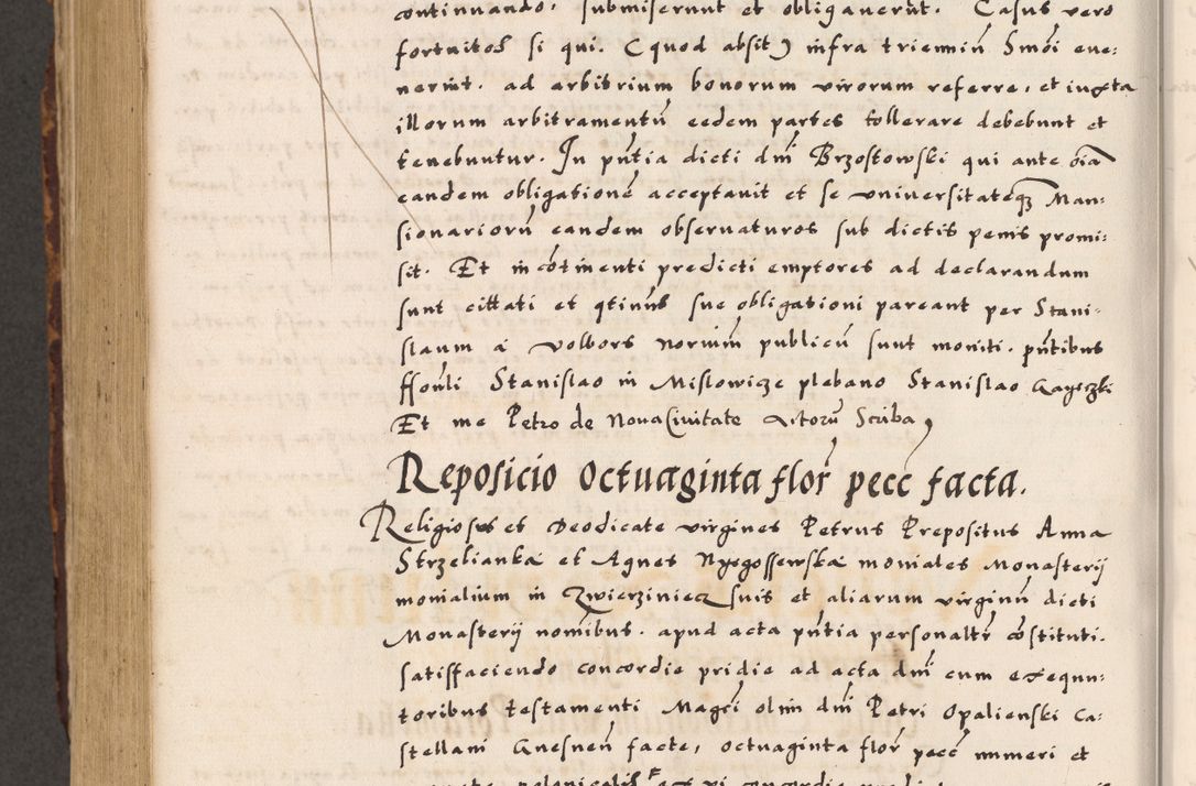 Zdjęcie nr 649 dla obiektu archiwalnego: Acta causarum, obligacionum, sentenciarum tam interlocutoriarum quam diffinitivarum constitutionumque coram reverendo patre domino Petro Porembski canonico et officiali generali Cracoviensi de anno Domini millesimo quingentesimo quadragesimo nono, cuius indictio septima, pontificatus sanctissimi in Christo patris et domini nostri domini Pauli divina providencia tercii, anno ipsius nacionis Pauli pape terciii die tercia mensis Novembris inchoatur