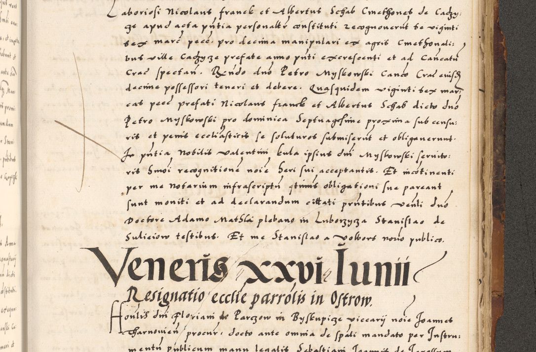 Zdjęcie nr 650 dla obiektu archiwalnego: Acta causarum, obligacionum, sentenciarum tam interlocutoriarum quam diffinitivarum constitutionumque coram reverendo patre domino Petro Porembski canonico et officiali generali Cracoviensi de anno Domini millesimo quingentesimo quadragesimo nono, cuius indictio septima, pontificatus sanctissimi in Christo patris et domini nostri domini Pauli divina providencia tercii, anno ipsius nacionis Pauli pape terciii die tercia mensis Novembris inchoatur