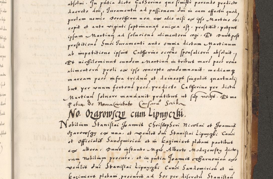 Zdjęcie nr 657 dla obiektu archiwalnego: Acta causarum, obligacionum, sentenciarum tam interlocutoriarum quam diffinitivarum constitutionumque coram reverendo patre domino Petro Porembski canonico et officiali generali Cracoviensi de anno Domini millesimo quingentesimo quadragesimo nono, cuius indictio septima, pontificatus sanctissimi in Christo patris et domini nostri domini Pauli divina providencia tercii, anno ipsius nacionis Pauli pape terciii die tercia mensis Novembris inchoatur